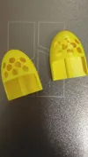 2 pieces, print with supports