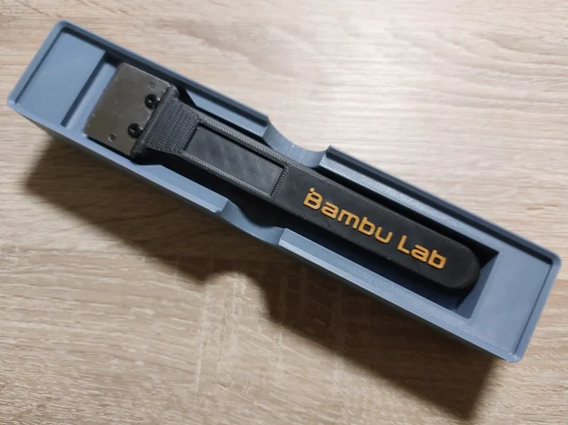 Gridfinity bin for Bambu Lab Bed Scraper (1x5) 