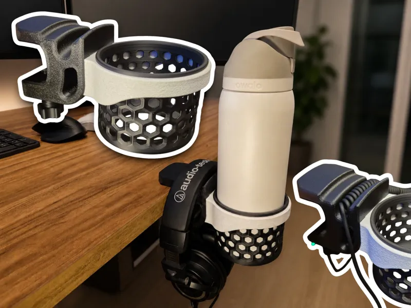 Heavy Duty Headset & Bottle Holder (Owala 32oz)