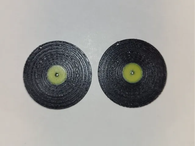 vinyl record earrings