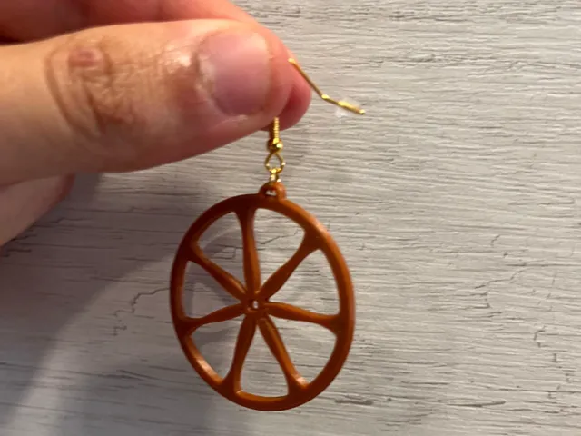 orecchini ruota di carretto
