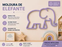 Cadre éléphant pour chambre d'enfant — photo 1
