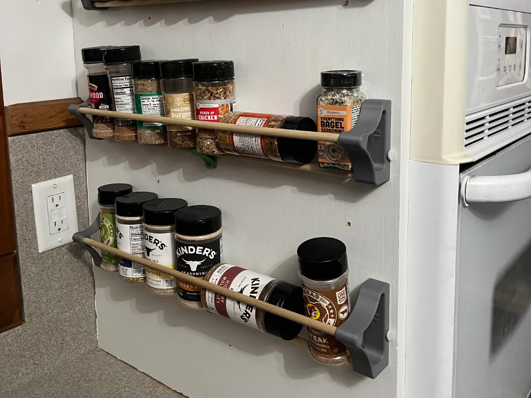 FractMod Dowel Based Spice Rack System - Free 3D Print Model - MakerWorld