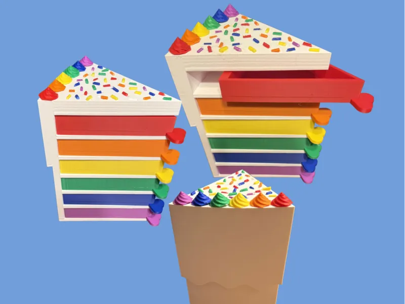 Rainbow Cake Drawers - Jewelry Box