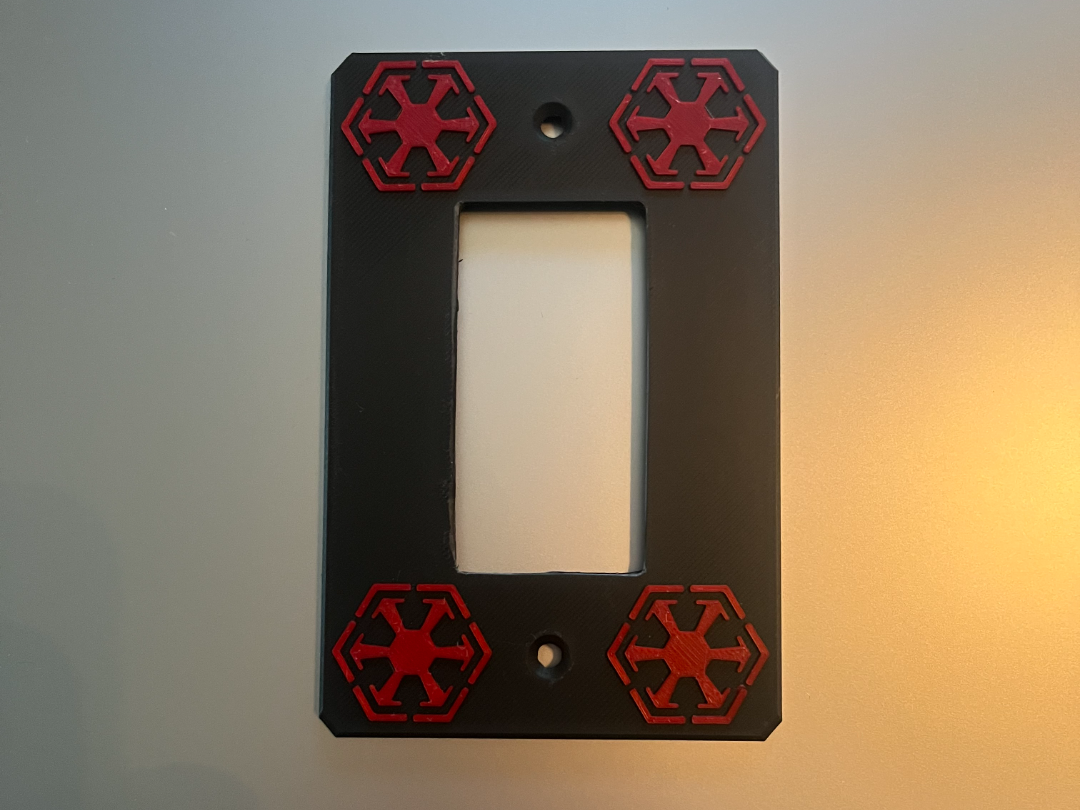 SITH WIDE BUTTON LIGHT SWITCH COVER