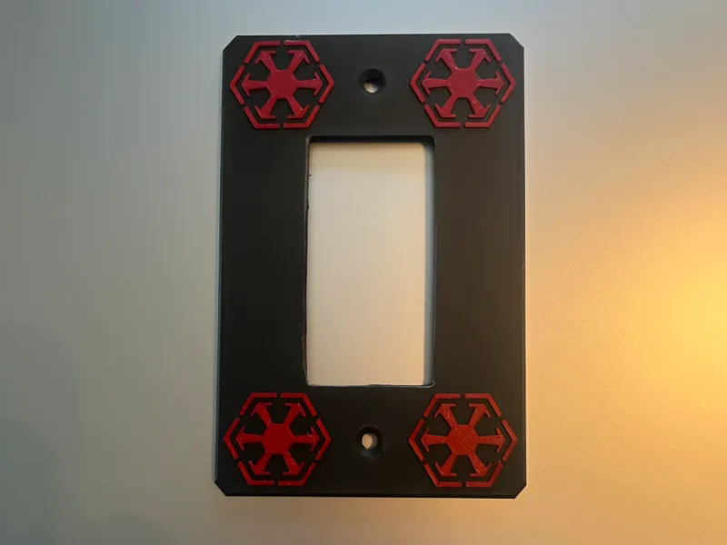 SITH WIDE BUTTON LIGHT SWITCH COVER