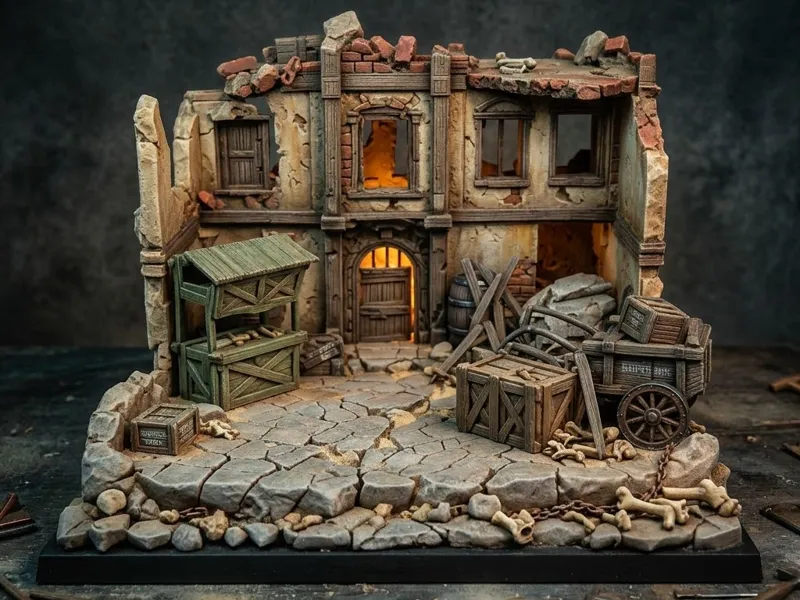 Barricade & Scatter Set - RPG Miniature