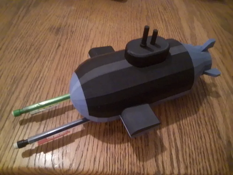 Submarine box and pencil holder 