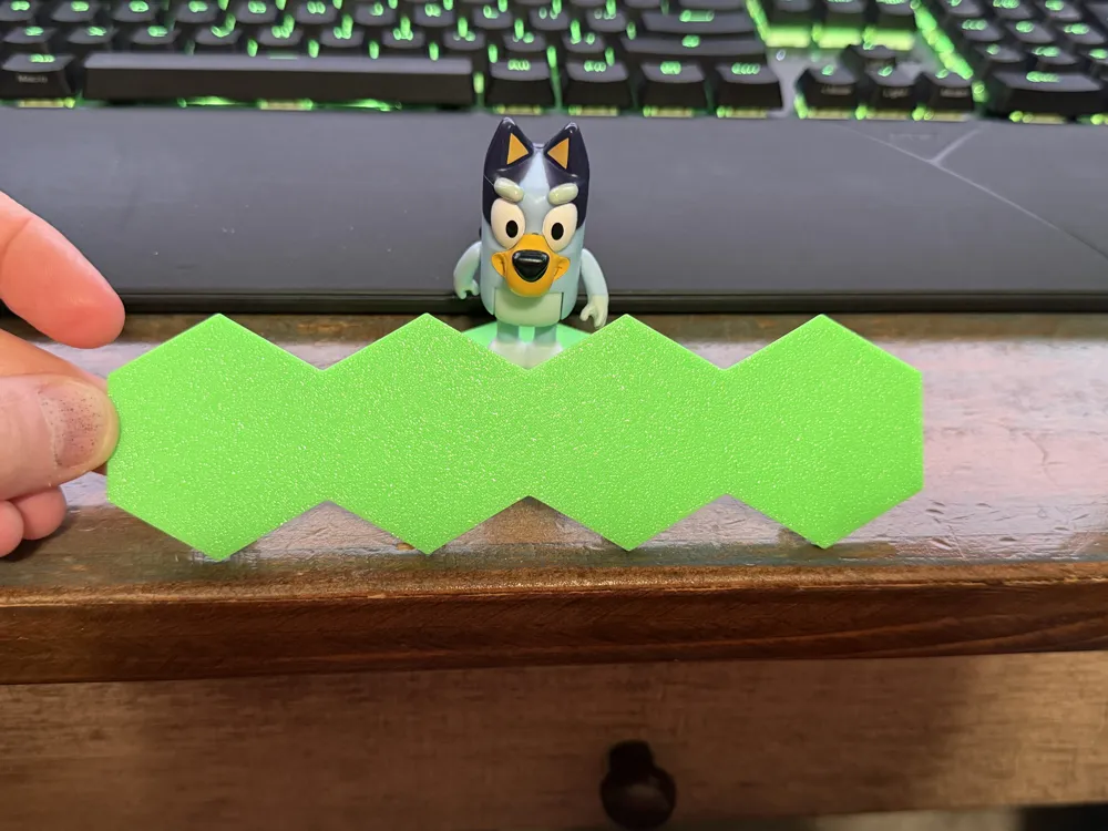 Bluey Figure (Moose Toys) Hexagonal Base / Stand - Free 3D Print Model ...