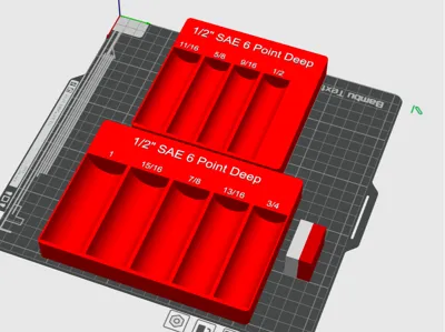1/2" Drive SAE 6 Point deep gridfinity craftsman