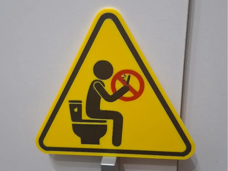 Prohibido Moviles en el Baño