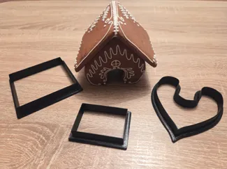 THE GINGERBREAD HOUSE - COOKIE CUTTER - PLA