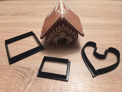 THE GINGERBREAD HOUSE - COOKIE CUTTER - PLA