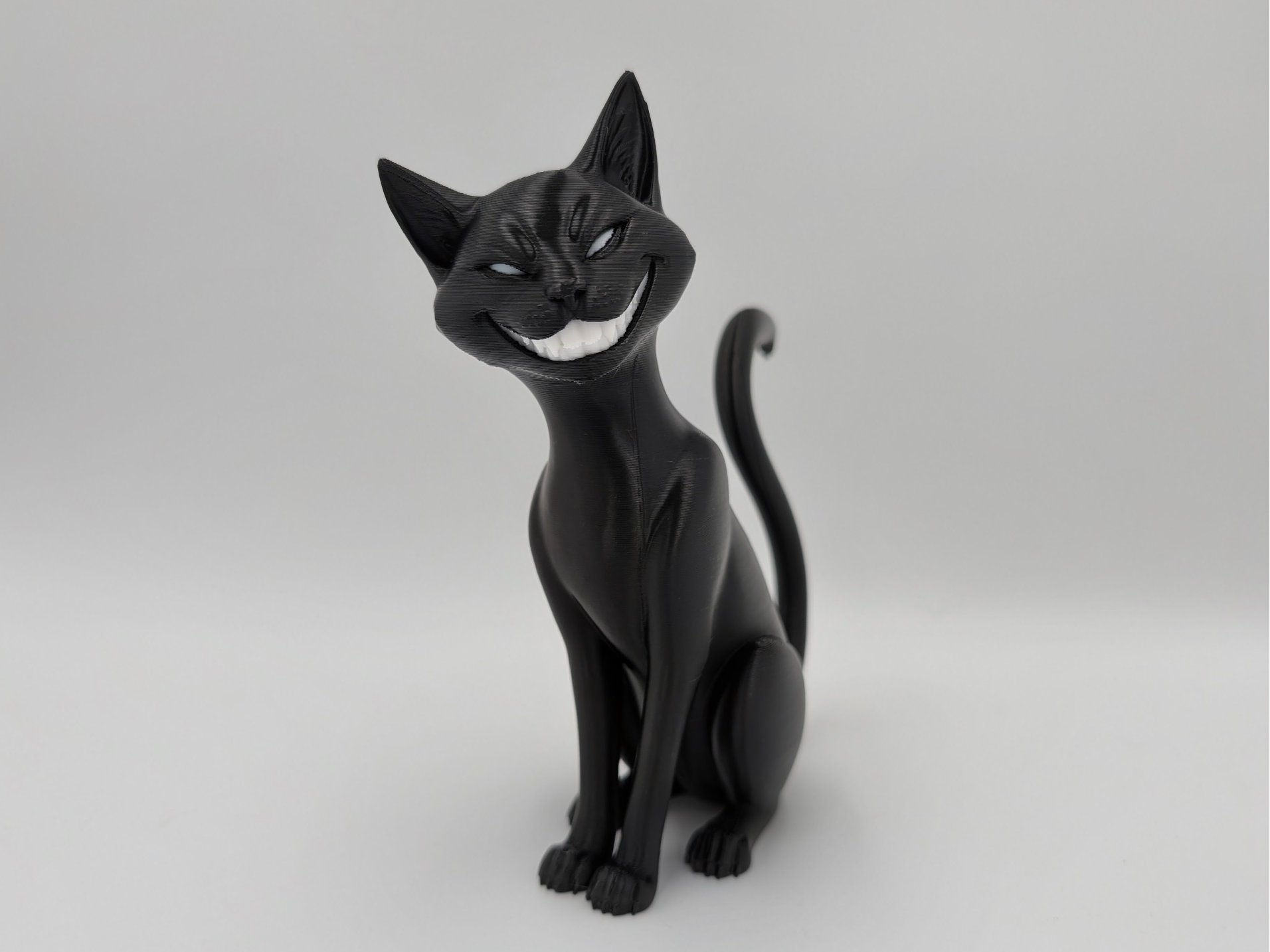 Dark Siamese Cat Sculpture