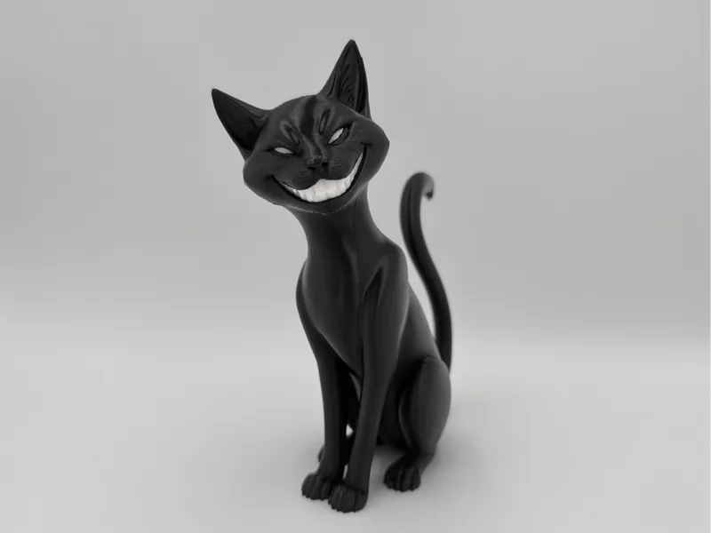 Dark Siamese Cat Sculpture