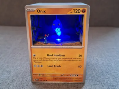 Update Pokemon card 3D diorama box 
