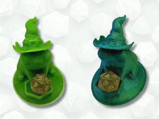Wizard Frog Dice Guardian Print In Place