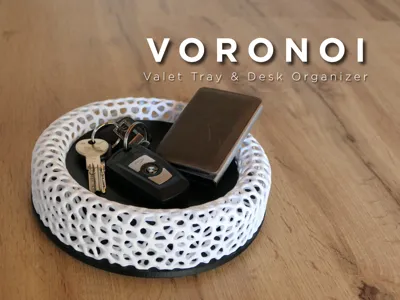 Voronoi - Valet Tray & Desk Organizer
