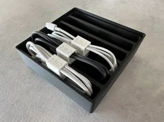Cable organizer gridfinity