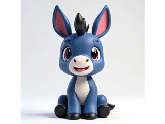 Adorable Donkey Figurine (PrintMon)