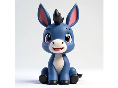 Adorable Donkey Figurine (PrintMon)