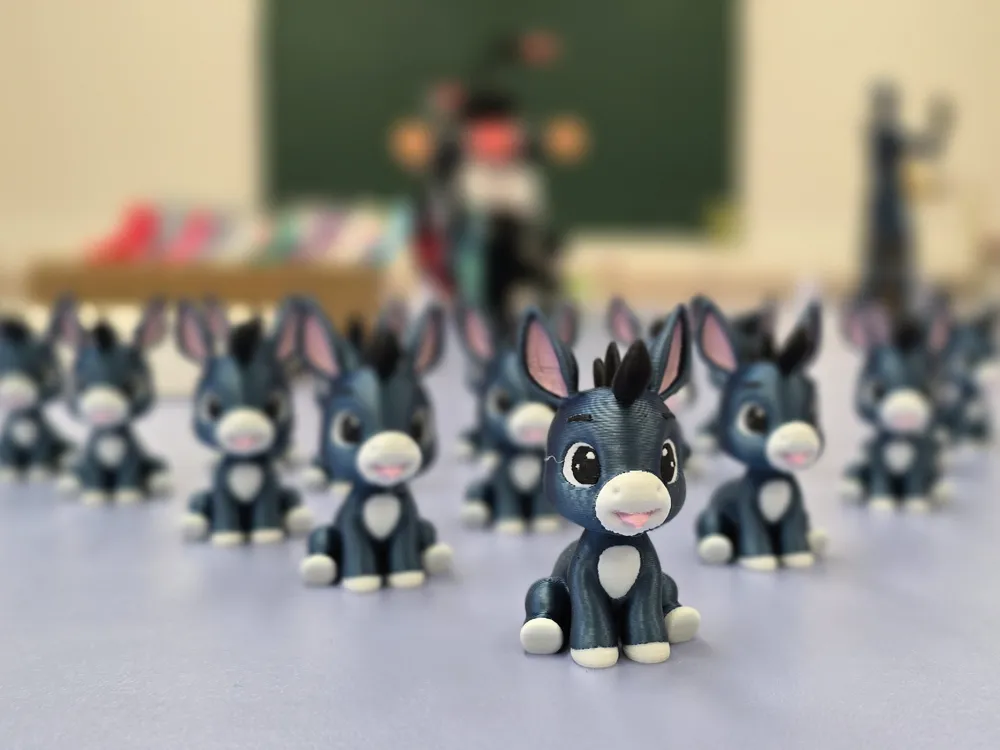 Printmon Adorable Donkey Figurine (PrintMon) by enchanterium - MakerWorld