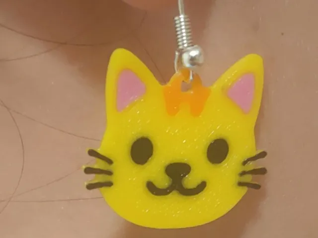 Pendientes Gato sonriente Emoji
