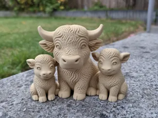 Highland Cuddle Crew — Mama & Calves Set