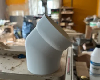 110mm dustpipe elbow