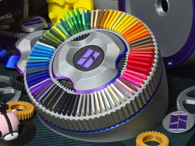 Rotating Planetary Swatch Carousel (Rechargeable Power Kit)