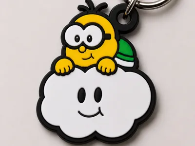 Super Mario Lakitu Theme Keychain