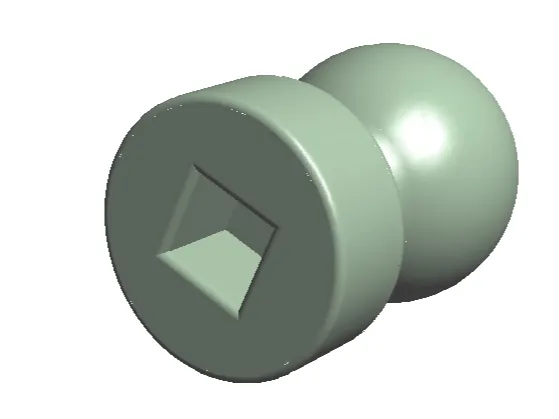 Holder with permanent magnet 10x10x10 mm