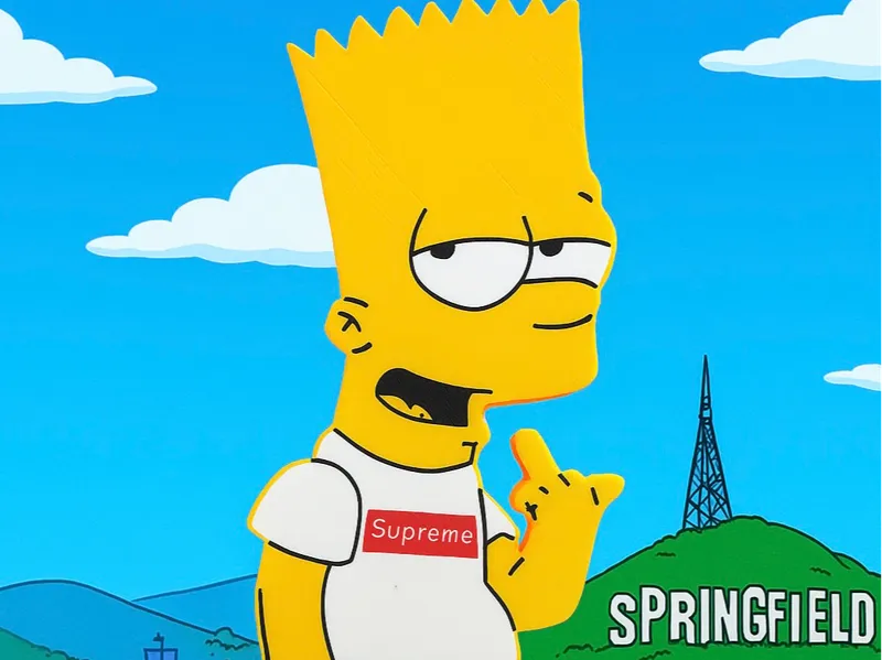 Bart Simpson Supreme Lightbox