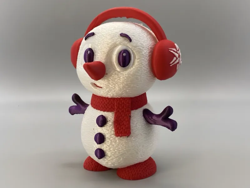 Curious Christmas snowman knitted outfit