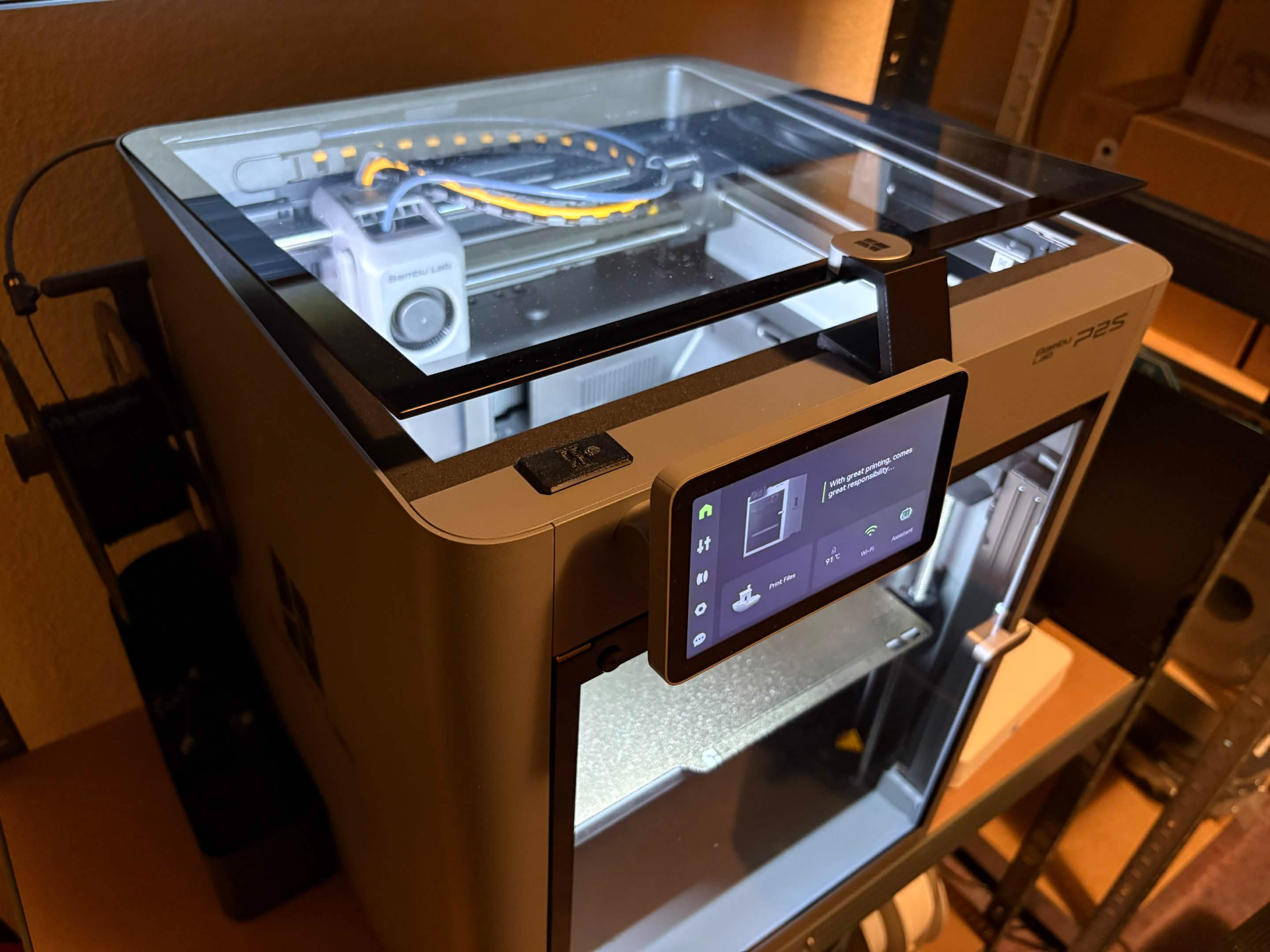 P2S USB cover with Bambu logo