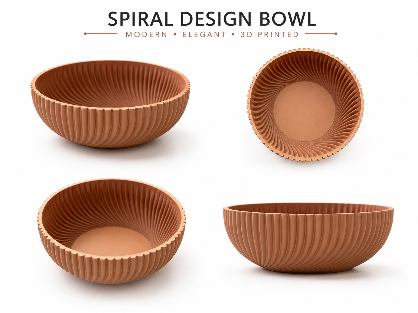 Deko Spiral Design Bowl