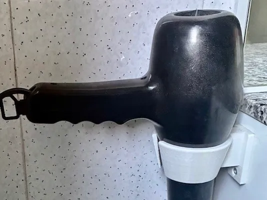 Universal Hair Dryer Side-Mount Holder NO SUPPORT