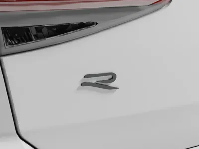 New VW Golf R badge with a mounting plate