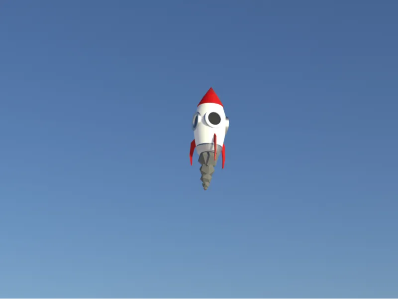 Low Poly Rocket