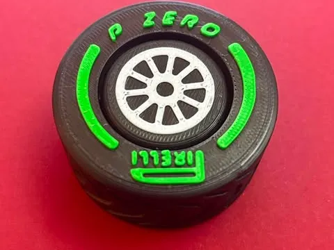 F1 Inter Tyre Spinner – Print-in-Place Bearing