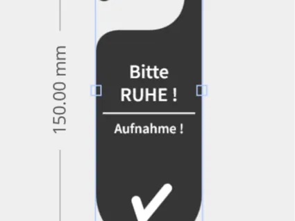 Türhänger Bitte RUHE