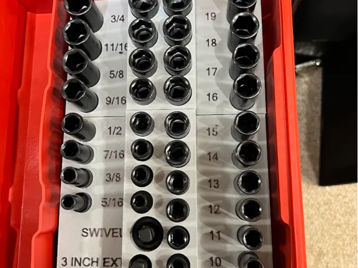 11 Comp Packout for GW 3/8 Impact Socket Set