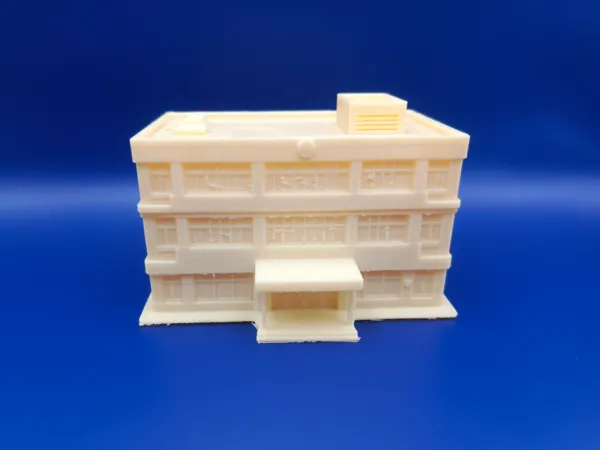 Bâtiment d'hôpital miniature — diorama