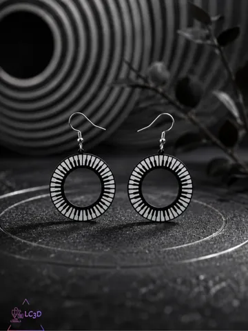 Pendientes: Circular piano earrings — vista de referencia 2