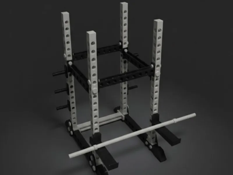 Small Power Rack Miniature, barbell plate