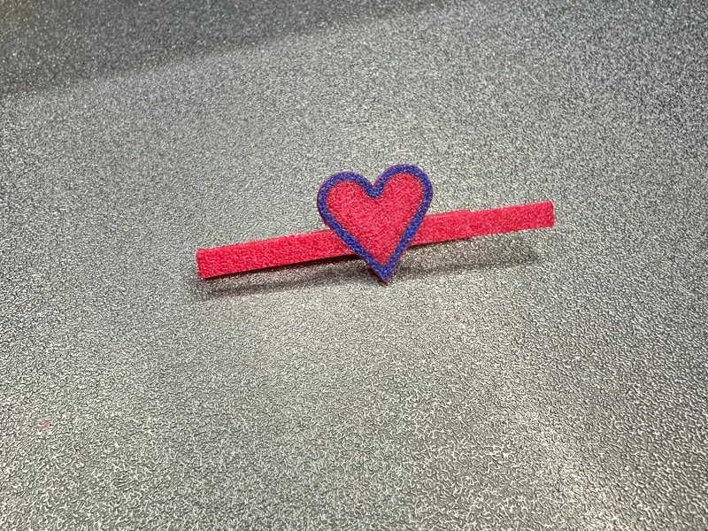 Valentine tie clip bar