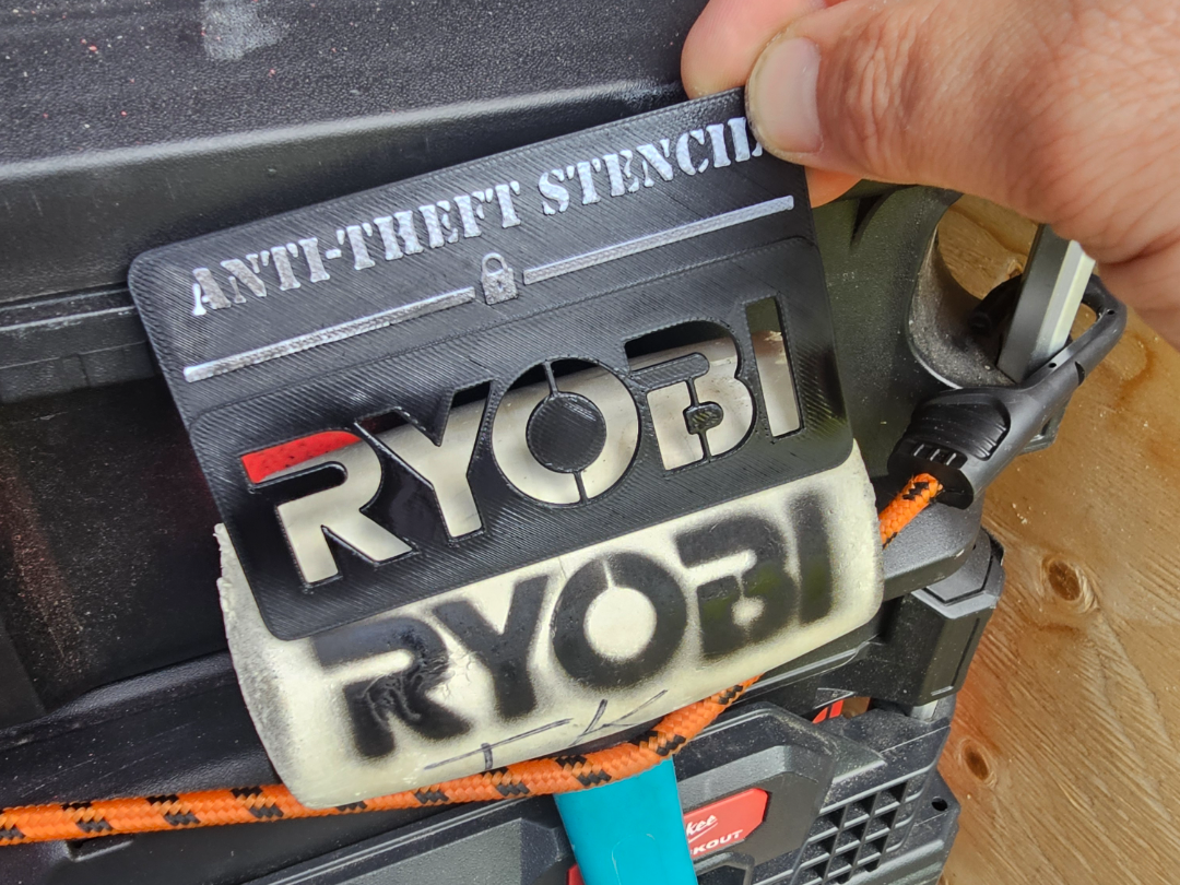 Miniatura 1 do modelo 3D Anti-Theft Stencil