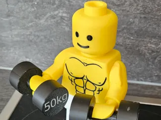 Brick Man Bodybuilder 20cm