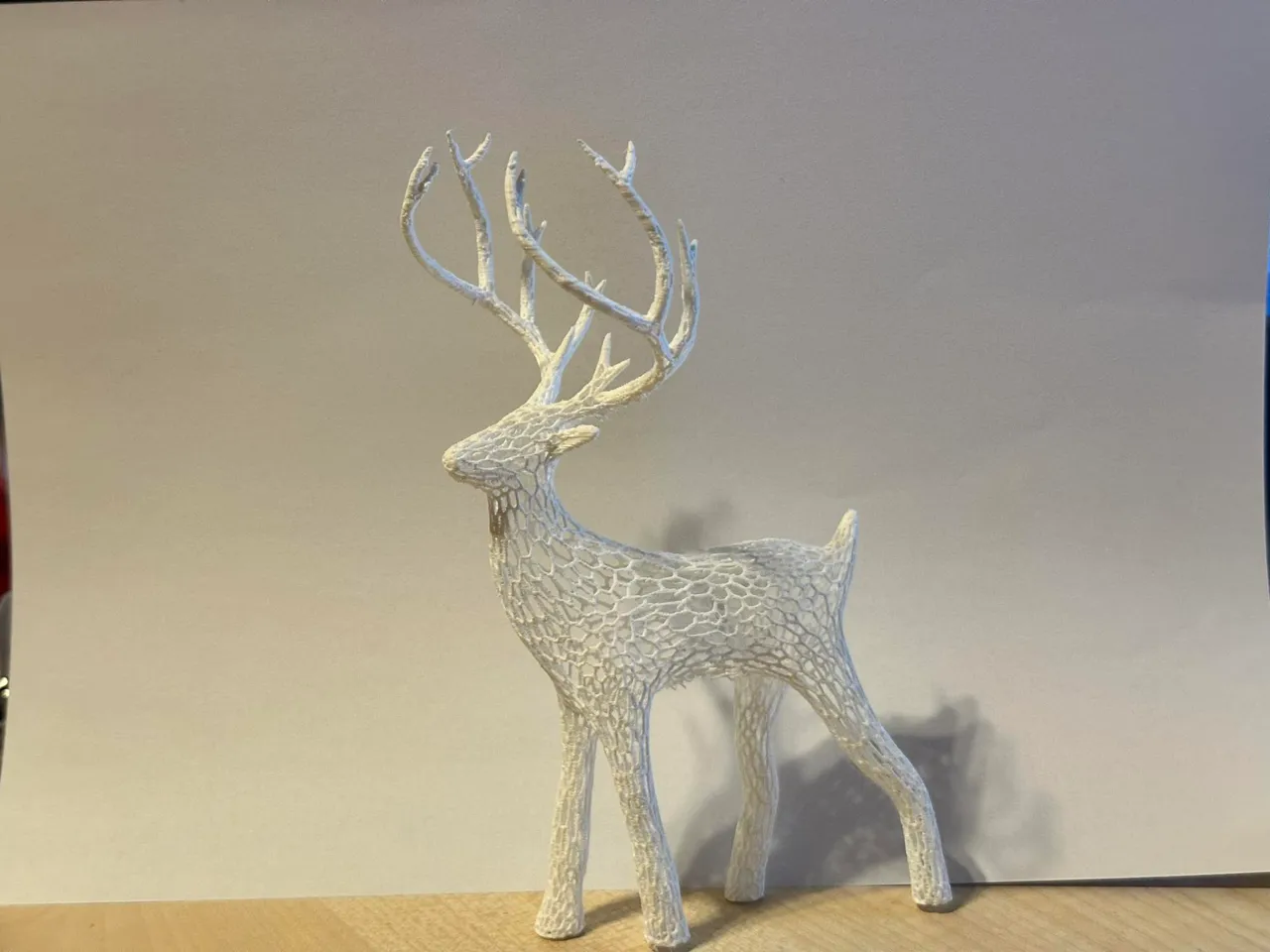 Voronoi Holiday Christmas Deer view 4