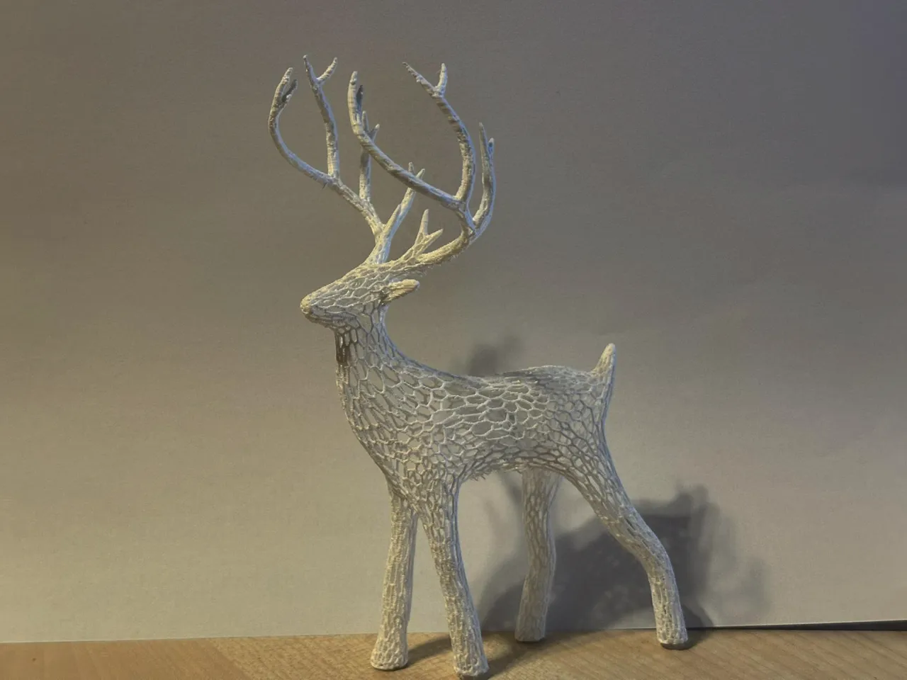 Voronoi Holiday Christmas Deer view 2